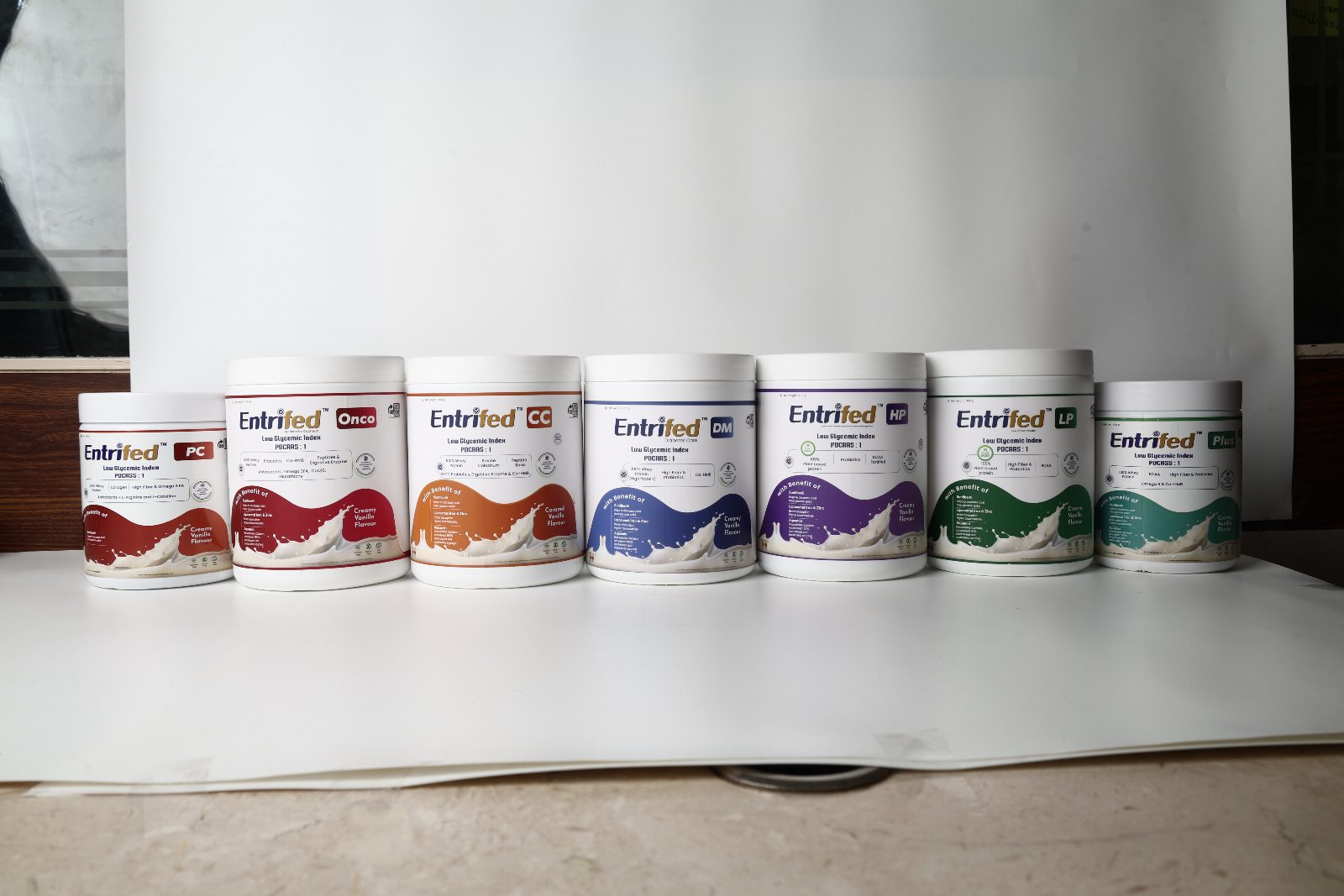 The Entrifed range of nutrition packs
